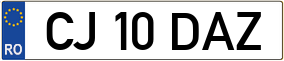 Trailer License Plate